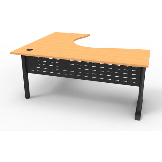 Rapid Span Corner Workstation - Beech