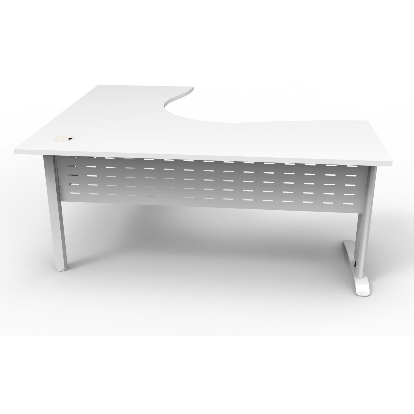 Rapid Span Corner Workstation - White