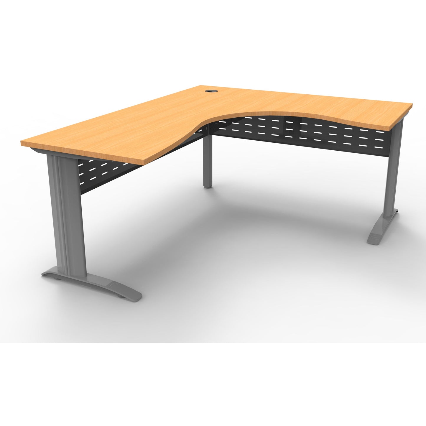 Rapid Span Corner Workstation - Beech