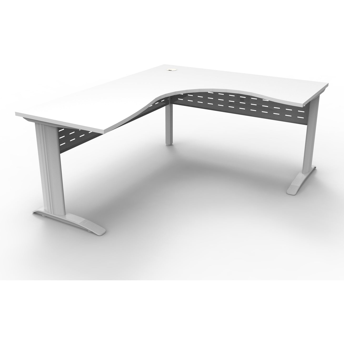 Rapid Span Corner Workstation - White