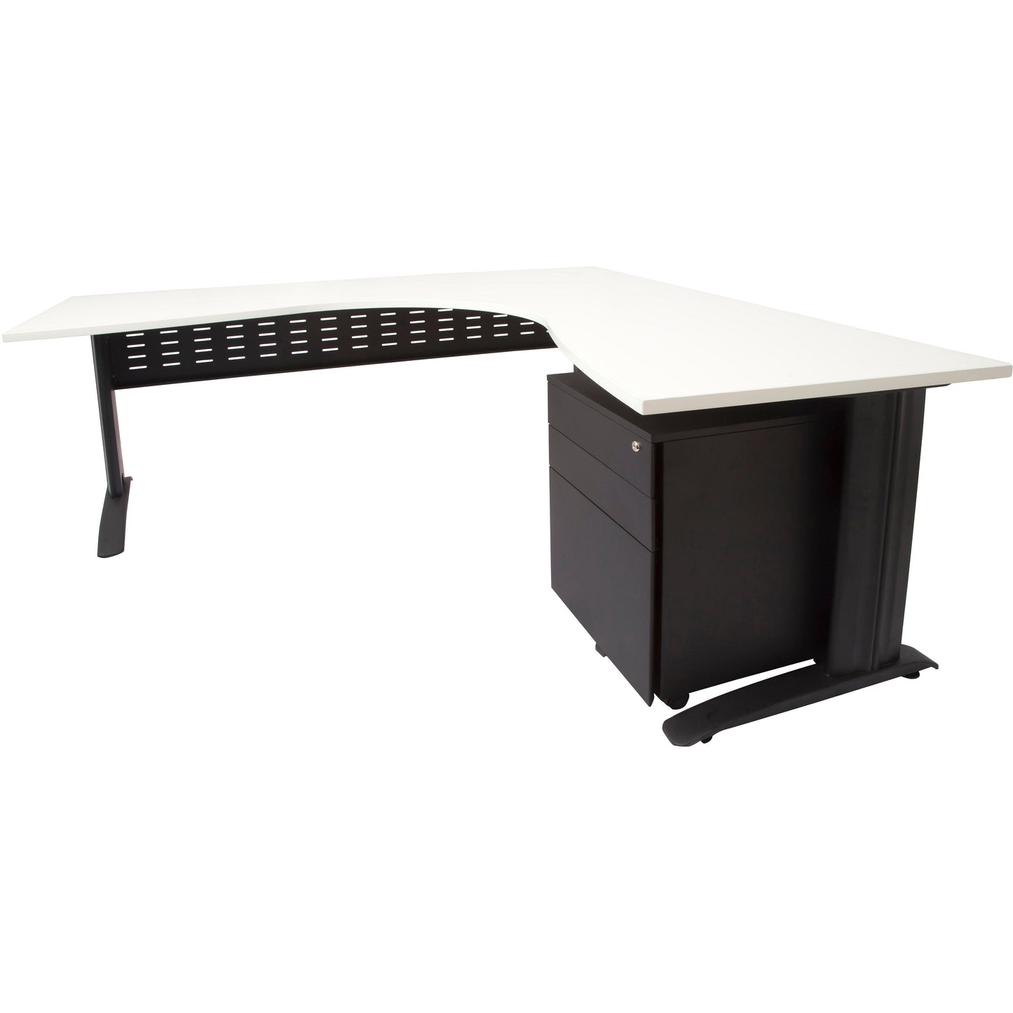 Rapid Span Corner Workstation - White