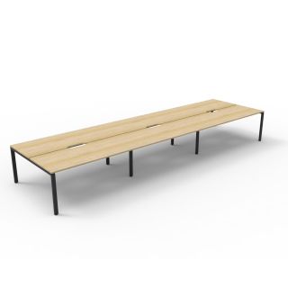 Profile Leg Double Sided Workstations 6 - No Screen