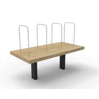 Desk-Mounted Shelf