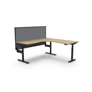 Halo Plus Corner Workstation with Screen